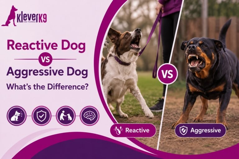 reactive dog vs aggressive dog